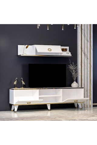 Beyaz Sophia Tv Ünitesi Beyaz