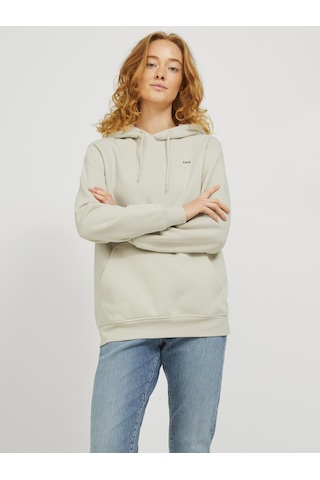 Jack & Jones Kadin Gögüs Minimal Baskili Sweatshirt - Abbie - 12223961 Moonbeam