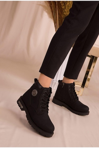 Konfores 1386 Unisex Anatomik Tabanlı Spor Bot - Nkt01386-siyah-3 Siyah