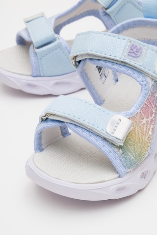 Mnpc Kız Çocuk Mavi Işıklı Anatomik Hafif Günlük Sandalet 25y3s1006556 Mavi