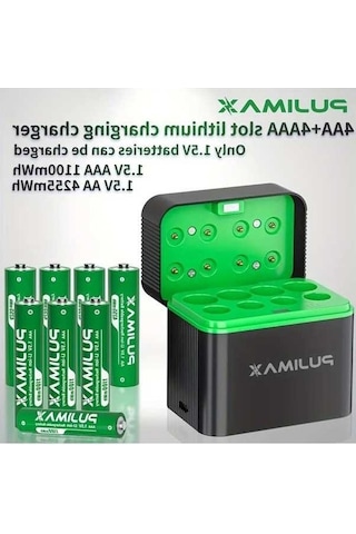 Besthome1 Dream011 Pujımax 8 Hücreli 1.5v Aa Aaa Şarj Cihazı Hızlı Şarj Manyetik Kapak Otomatik Durdurma