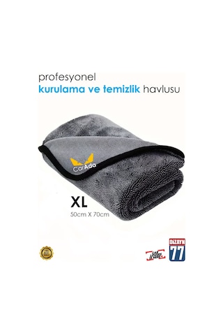 Profesyonel Mikrofiber Oto Kurulama Ve Temizlik Havlusu 50cmx70cm