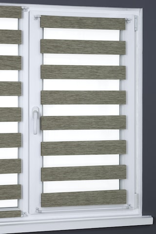 Briz Zebra Perde Cam Ve Balkon Kapı Perdesi Vizon