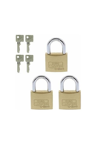 3 'lü Asma Kilit Set