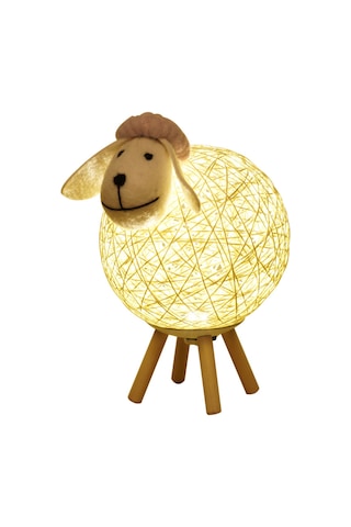 Teltree Koyu Gri Kuzu Kafa Usb Şarjlı 3w Led Gece Lambası - Uzaktan Kumanda 10 Parlaklık Seviyesi Ve Zamanlayıcı Fonksiyonu Orta Boy Gri