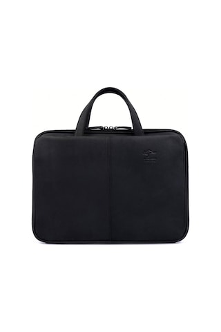 Siyah Erkek Laptop & Evrak Çantası Hakiki Dana Deri Crazy Horse 9091-zs-128088 Siyah