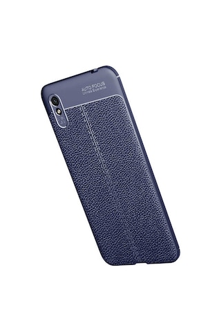 Xiaomi Redmi 9a Kılıf Zore Niss Silikon Kapak Lacivert