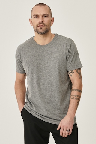 Ac&Co / Altınyıldız Classics 527538701 Slim Fit Bisiklet Yaka Düz Erkek Tişört 2'li Gri
