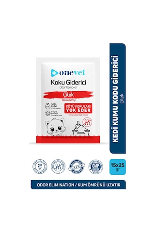 Onevet Kedi Kumu Koku Giderici Çilekli 15 Adet 25 Gr