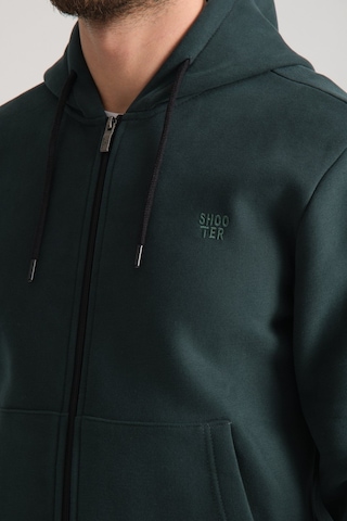 Shooter Sportswear Shooter Erkek Kışlık Eşofman Takımı Luxe Regular Kapüşonlu Koyu Yeşil