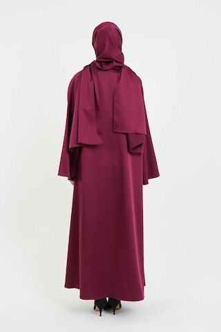 Şakika Kadın Aysaha Abaya Ferace & Şal-145cm Fuşya