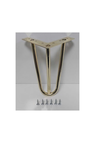 Mil Model 20 Cm Gold Metal Mobilya Ayağı Metalik