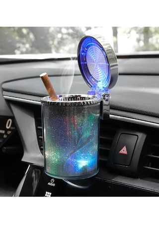 Simli Dumansız Küllük Kokusuz Ledli Küllük 7 Renkli Rgb Ledli