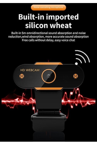 Besthome1 Suntek Pc Mikrofonlu Hd Web Kamerası, Otomatik Odaklama,