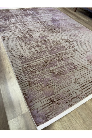 Hoom Rugs Emp Milan Ml016 180x260 Modern Tozumaz Halı Gri - Mürdüm