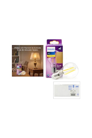 Buradabulabilirsin Led Filament Rustik Ampul E27 7w Cam Gövde Bbz
