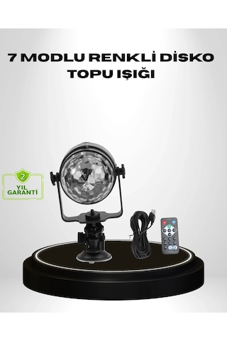 Bfs Ritme Duyarlı Led Disko Topu Renkli Işık Gösterili Parti Lambası Çok Renkli