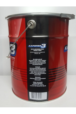 Petrol Ofisi Kap Gres 3 Kalsıyum Sabunlu Kırmızı Gres 14 KG