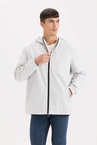 DeFacto Regular Fit Kapüşonlu Pamuk Astarlı Fermuarlı Mevsimlik Baharlık Mont D7578AX25SPGR503