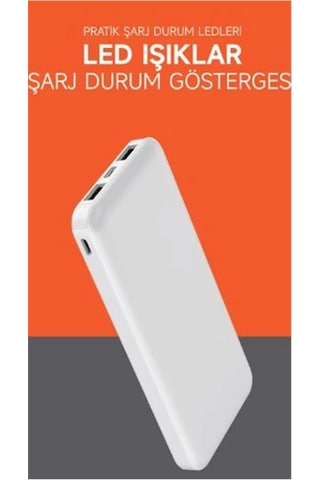 Snapmax SNP-3000 10.000 mAh Powerbank Beyaz