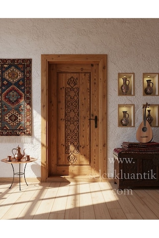 Liva Ahşap Oymalı Oda Kapısı