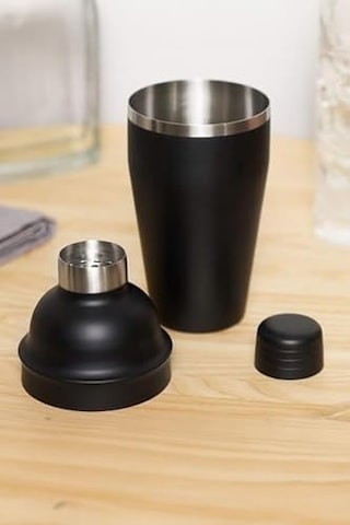 Mat Siyah Çelik 700 Ml Shaker Kokteyl Hazırlama Kabı Bardağı Cin343sy Açık 90877104