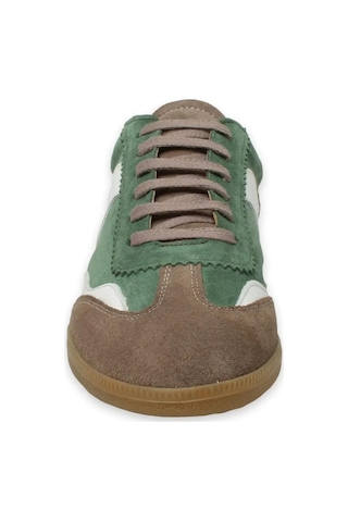 Mammamia D24ka-395 İnce Taban Deri Sneaker Kadın Ayakkabı Haki
