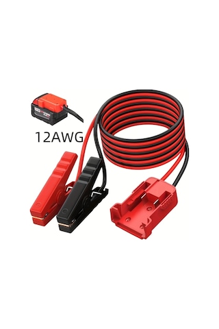 Xuweiwei 12awg 12 24v Atlama Kablosu Klipsi 1.8m 5.9ft Tasinabilir Araç Booster Kablo Seti Batarya Baslatma Aracı