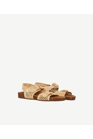 Yargıcı İki Bantlı Hasır Sandalet 25ykay4099x 063 Bej