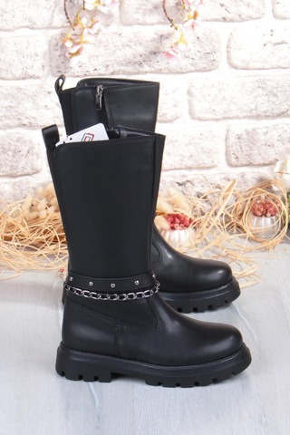 Fort Cool Paris Anatomik Sıcak Astar Kaymaz Taban Kız Çocuk Çizme Siyah