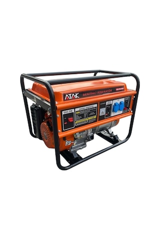Abm Atak Oopg7500 7.5kw 15bg 420cc 6 İle 9sa 90kg Benzinli Jeneratör