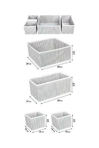 Çekmece Düzenleme Kutu Seti Organizer 4lü Set 5399 Çok Renkli