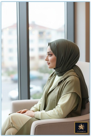 Bambu Kraş Şal Tesettür Giyim, Yüksek Kalite, Hafif, Rahat, Şık, Premium, Lux, Shawl, Scarf Haki