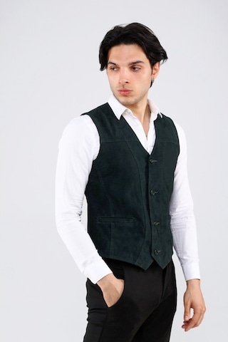 Erkek Hakiki Deri Süet Yelek (545238309)