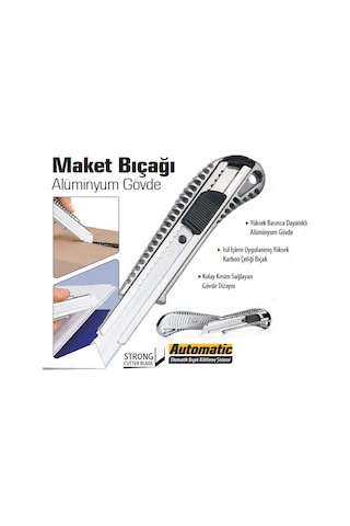 Bay-Tec Alüminyum Falçata Metal Maket Bıçağı 1 Adet