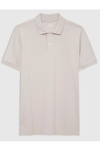 Gap Logo Pike Polo Yaka T-shirt 586306000 Kısa Kol Tişört Erkek T-shirt Bej