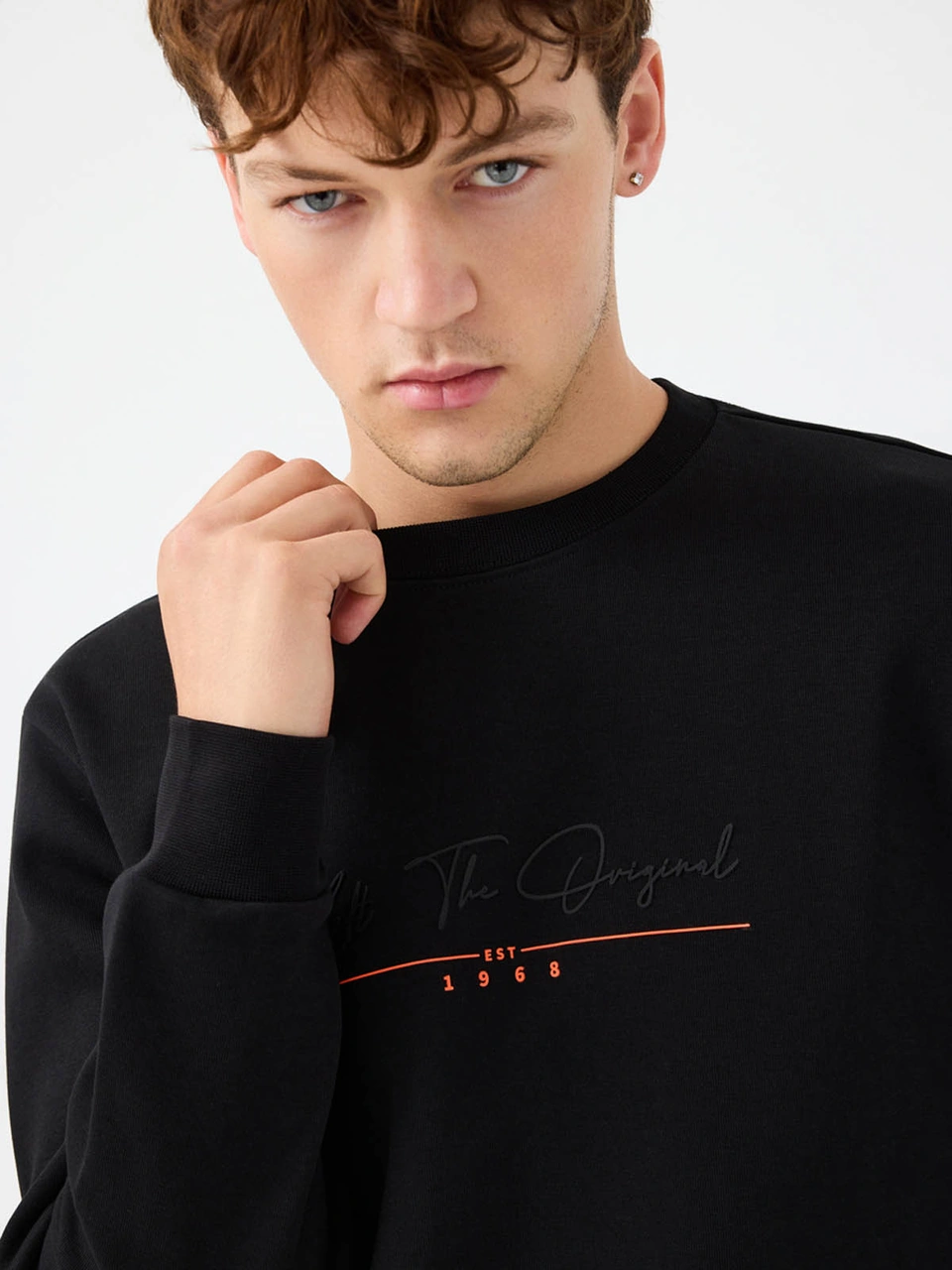 Loft Regular Fit Siyah Erkek Sweatshirt Lf2041227 Siyah
