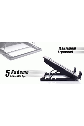 TX TXACNBERGST ErgoStand Tek Fanlı 9" - 17" Stand Notebook Soğutucu