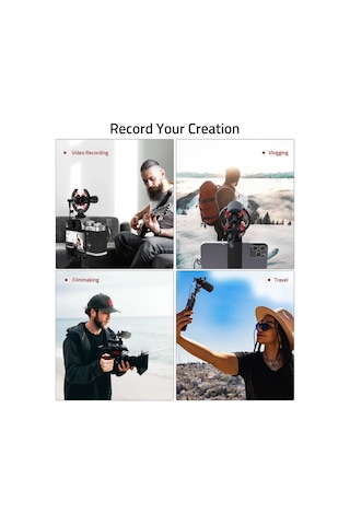 Yönlü Shotgun Mikrofon Kamera, Telefon, Youtube Ve Vlog İçin Harici Kondansatör Mikrofon