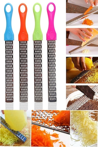 Qniay Pratik Uzun Renkli Saplı Limon Peynir Rendeleme