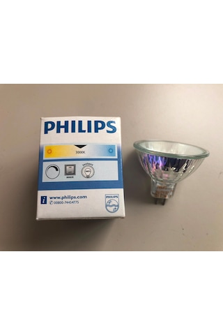 5 Adet Phılıps 12v 20w Mr 16 Gu 5.3 Çanak Halojen Çap:50mm