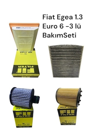 Fiat Egea 1.3 Multijet Euro 6 Fil Filtre 3lü Bakım Seti