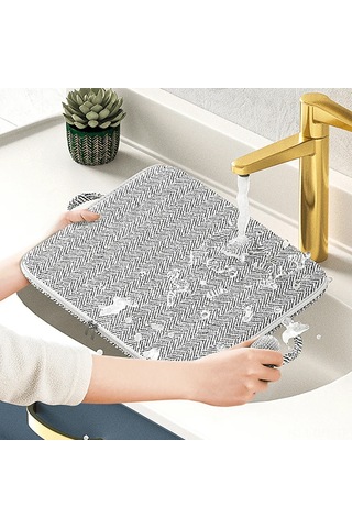 Dofolink 2 Adet Ev İçin 30l Depolama Çantası - Gri Desenli, Dayanıklı Kumaş, Çift Yönlü Çelik Fermuar, Sağlam Kollü 35x25x20cm Gri