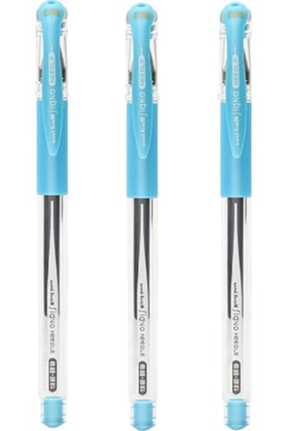 Uniball Signo Needle 0.38 İğne Uçlu Jel Kalem Gökmavi Üç Adet