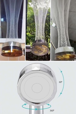 Yayke 360 Derece Dönebilen Turbo Pervaneli Tazyikli Duş Başlığı Diğer