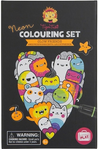 Tiger Tribe Neon Boyama Seti - Glow Friends