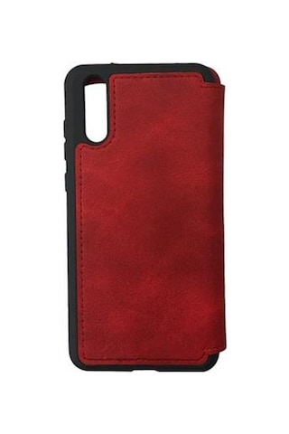 Jopus P20 İle Uyumlu Premium Kapaklı Kılıf Kırmızı Kırmızı