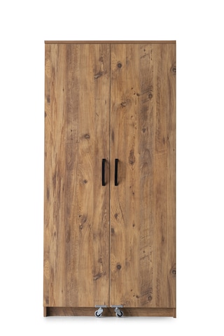 Sefa Home Tekerlekli 2 Kapılı Kiler Dolabı Ceviz