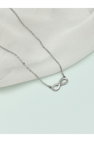 Brezza Lusso Jewelry Axcce Serie Taşlı Sonsuzluk Kolye Gümüş