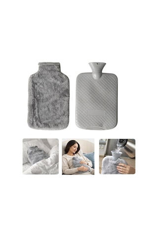 Sn-29909 Peluş Kılıflı Yumuşak Dokulu 30 Cm 2000 Ml Kapasiteli Sıcak Su Torbası Belirtilmemis